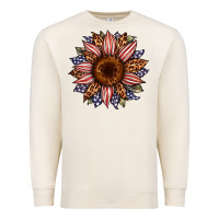 Usa Flag Camouflage Leopard Sunflower Premium Sweatshirt | Teevron
