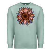 Seafoam usa flag camouflage leopard sunflower Premium Sweatshirt - Artiststas