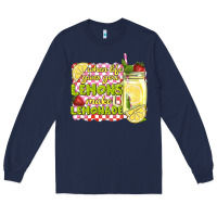 Navy when life gives you lemons make lemonade Long Sleeve Tee - texasbilliewilder