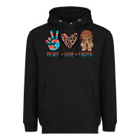 Black peace love easter Heavyweight Hoodie - JahusDesignShop