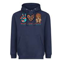 Navy peace love easter Heavyweight Hoodie - JahusDesignShop