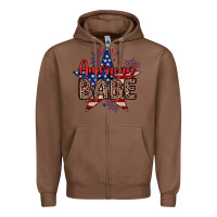 Chestnut American babe Zipper Hoodie - Neo Western