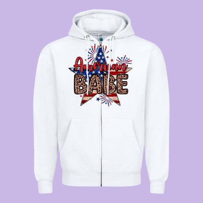 American Babe Zipper Hoodie Designed By Neo Western
