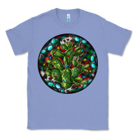 Colony Blue Christmas Santa Claus round Classic Tee - RanaPortraitStore