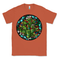 Copper Christmas Santa Claus round Classic Tee - RanaPortraitStore