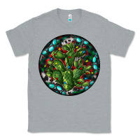 Heather Grey Christmas Santa Claus round Classic Tee - RanaPortraitStore