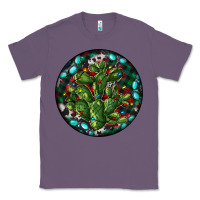 Lavender Christmas Santa Claus round Classic Tee - RanaPortraitStore