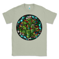 Matcha Christmas Santa Claus round Classic Tee - RanaPortraitStore