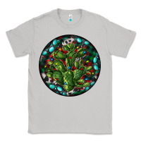 Moon Dust Christmas Santa Claus round Classic Tee - RanaPortraitStore