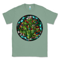 Sage Christmas Santa Claus round Classic Tee - RanaPortraitStore