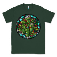Sports Green Christmas Santa Claus round Classic Tee - RanaPortraitStore