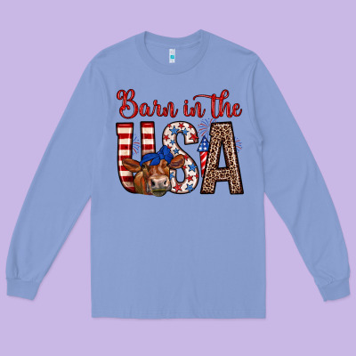 Barn In The Usa Long Sleeve Tee Designed By Zillion Design Studio