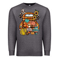 Charcoal Heather farm truck,fall Premium Sweatshirt - JahusDesignShop