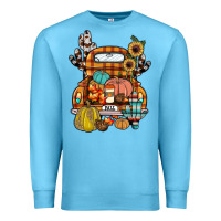 Ocean Blue farm truck,fall Premium Sweatshirt - JahusDesignShop