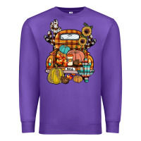 Purple farm truck,fall Premium Sweatshirt - JahusDesignShop