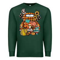 Sports Green farm truck,fall Premium Sweatshirt - JahusDesignShop