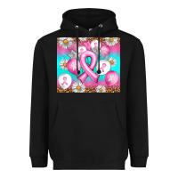 Black Breast cancer balloon Heavyweight Hoodie - Artiststas