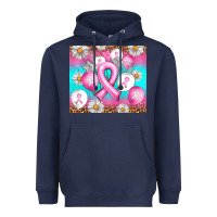 Navy Breast cancer balloon Heavyweight Hoodie - Artiststas