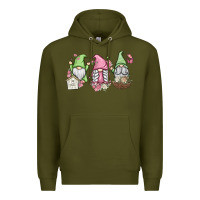 Army Green spring gnomes Premium Hoodie - MaliasSmallBusiness