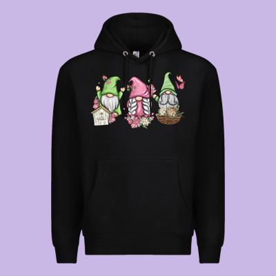 Spring Gnomes Premium Hoodie Designed By Maliassmallbusiness