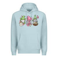 Blue Mist spring gnomes Premium Hoodie - MaliasSmallBusiness