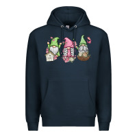 Navy spring gnomes Premium Hoodie - MaliasSmallBusiness