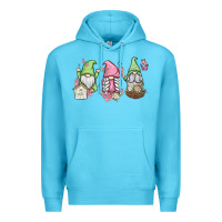 Ocean Blue spring gnomes Premium Hoodie - MaliasSmallBusiness
