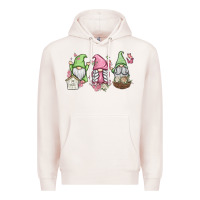Pale Pink spring gnomes Premium Hoodie - MaliasSmallBusiness