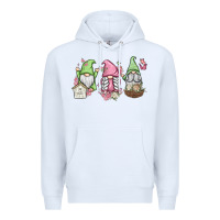 White spring gnomes Premium Hoodie - MaliasSmallBusiness