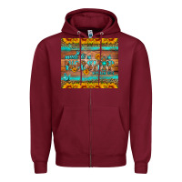 Burgundy made to worship tumbler Zipper Hoodie - HRA Design Shop