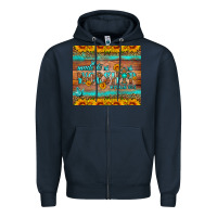 Navy made to worship tumbler Zipper Hoodie - HRA Design Shop
