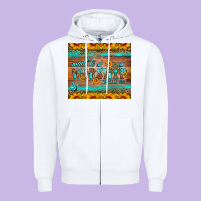 Made To Worship Tumbler Zipper Hoodie Designed By Hra Design Shop