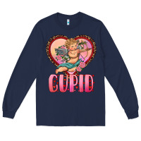 Navy cupid heart Long Sleeve Tee - RanaPortraitStore