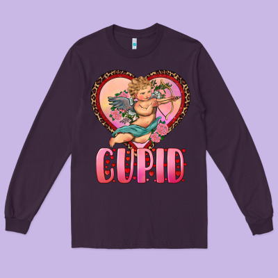 Cupid Heart Long Sleeve Tee Designed By Ranaportraitstore