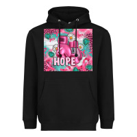 Black Breast Cancer Boxing Gloves Heavyweight Hoodie - Artiststas