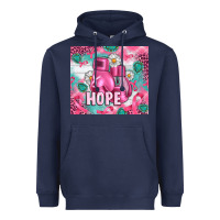 Navy Breast Cancer Boxing Gloves Heavyweight Hoodie - Artiststas