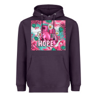 Plum Breast Cancer Boxing Gloves Heavyweight Hoodie - Artiststas