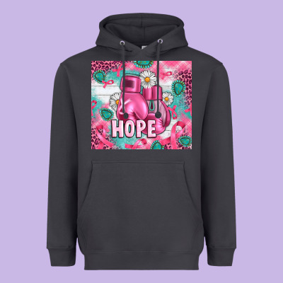 Breast Cancer Boxing Gloves Heavyweight Hoodie Designed By Artiststas