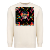 Sandshell sugar skull seamless pattern Premium Sweatshirt - BundleAndBundleShop