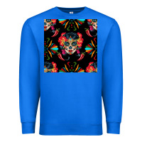 True Royal sugar skull seamless pattern Premium Sweatshirt - BundleAndBundleShop