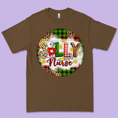 Christmas Jolly Nurse Premium Tee Designed By Artiststas