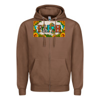 Chestnut faith cross and sunflower license plate Zipper Hoodie - HRA Design Shop