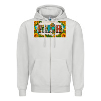 Dove Grey faith cross and sunflower license plate Zipper Hoodie - HRA Design Shop