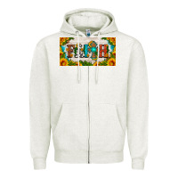 Oatmeal Heather faith cross and sunflower license plate Zipper Hoodie - HRA Design Shop