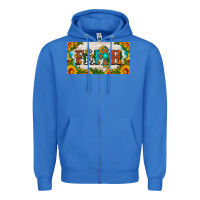 True Royal faith cross and sunflower license plate Zipper Hoodie - HRA Design Shop