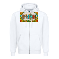 White faith cross and sunflower license plate Zipper Hoodie - HRA Design Shop