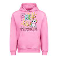 Fuchsia Pink pre k is magical Urban Hoodie - NancyCooperArtShop