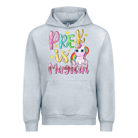 Heather Grey pre k is magical Urban Hoodie - NancyCooperArtShop