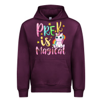Mauve Wine pre k is magical Urban Hoodie - NancyCooperArtShop