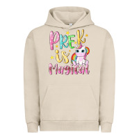 Pigment French Oak pre k is magical Urban Hoodie - NancyCooperArtShop